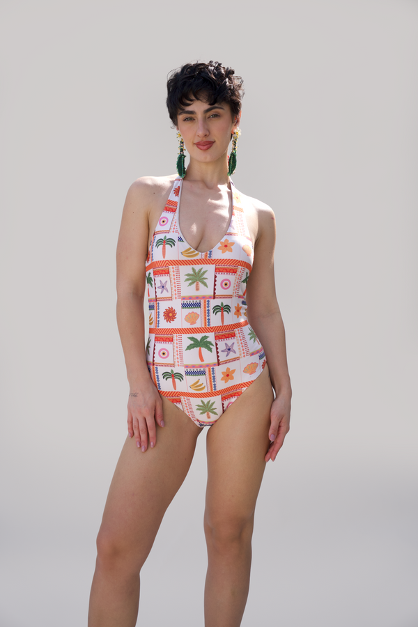 Kottu Swimsuit Beach Print