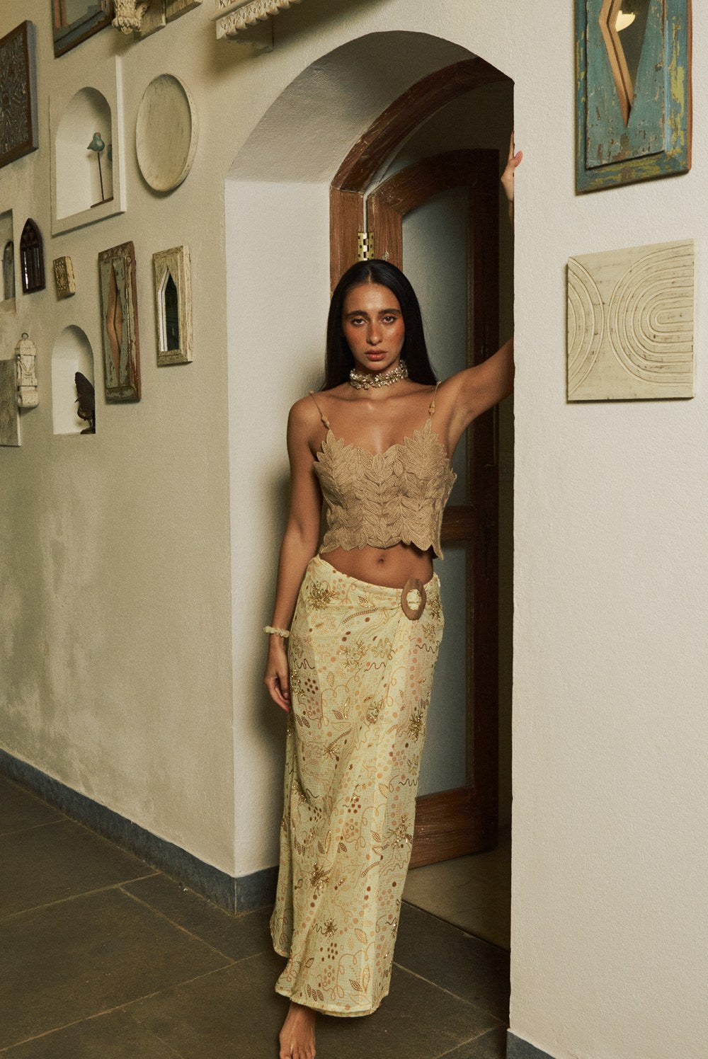 Oro Beaded Skirt