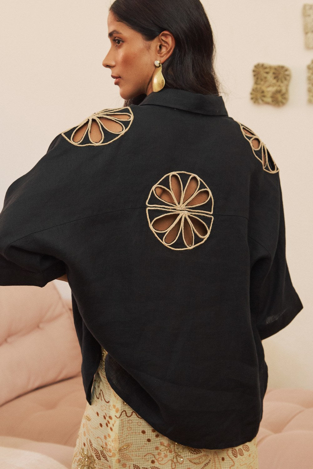 Daisy Shirt Black