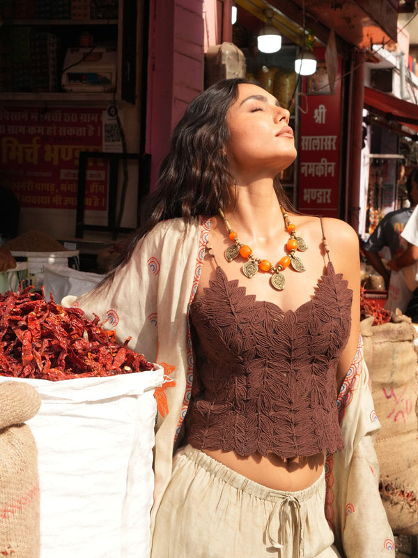 Nakhla Top - Brown