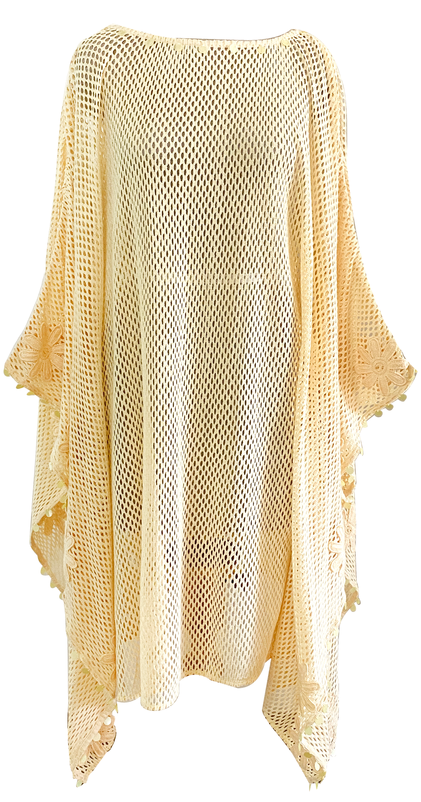 SADE KAFTAN YELLOW MESH