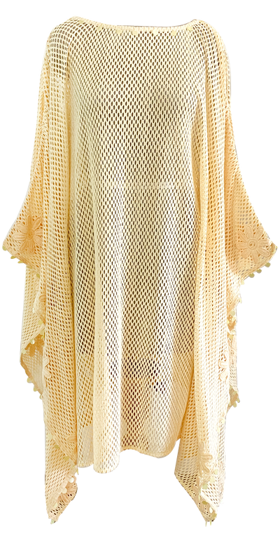 SADE KAFTAN YELLOW MESH