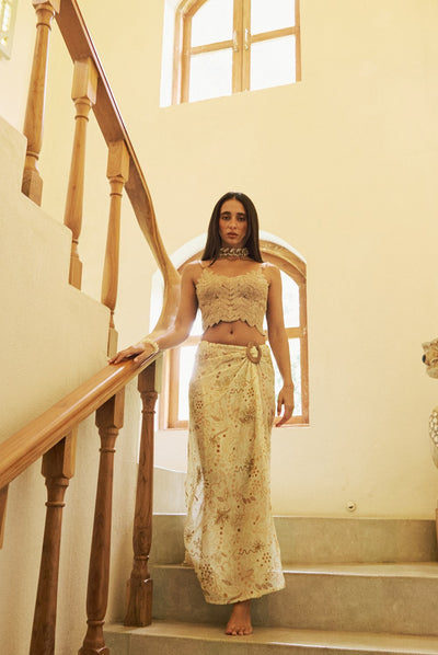 Oro Beaded Skirt