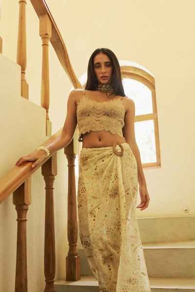 Oro Beaded Skirt