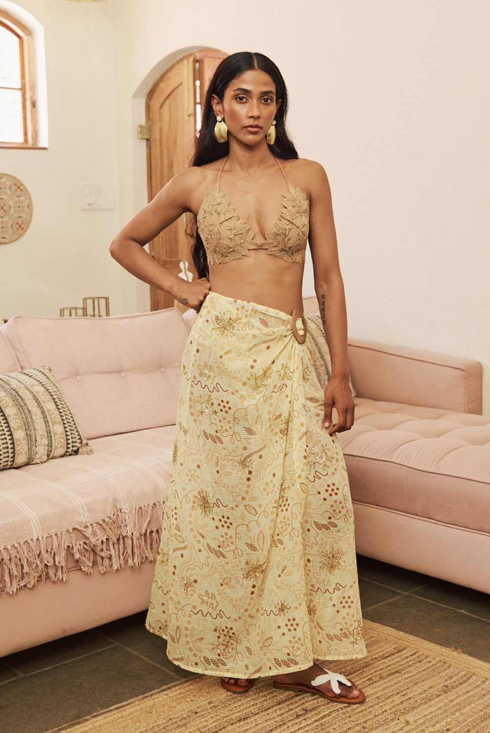 Oro Beaded Skirt