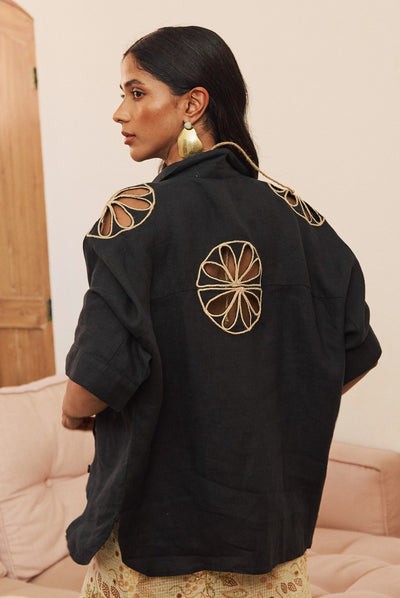 Daisy Shirt Black