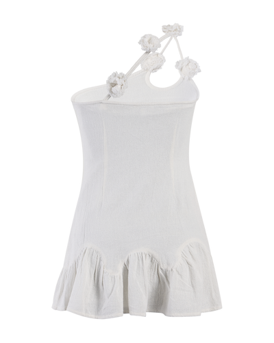 FLEUR DRESS- WHITE