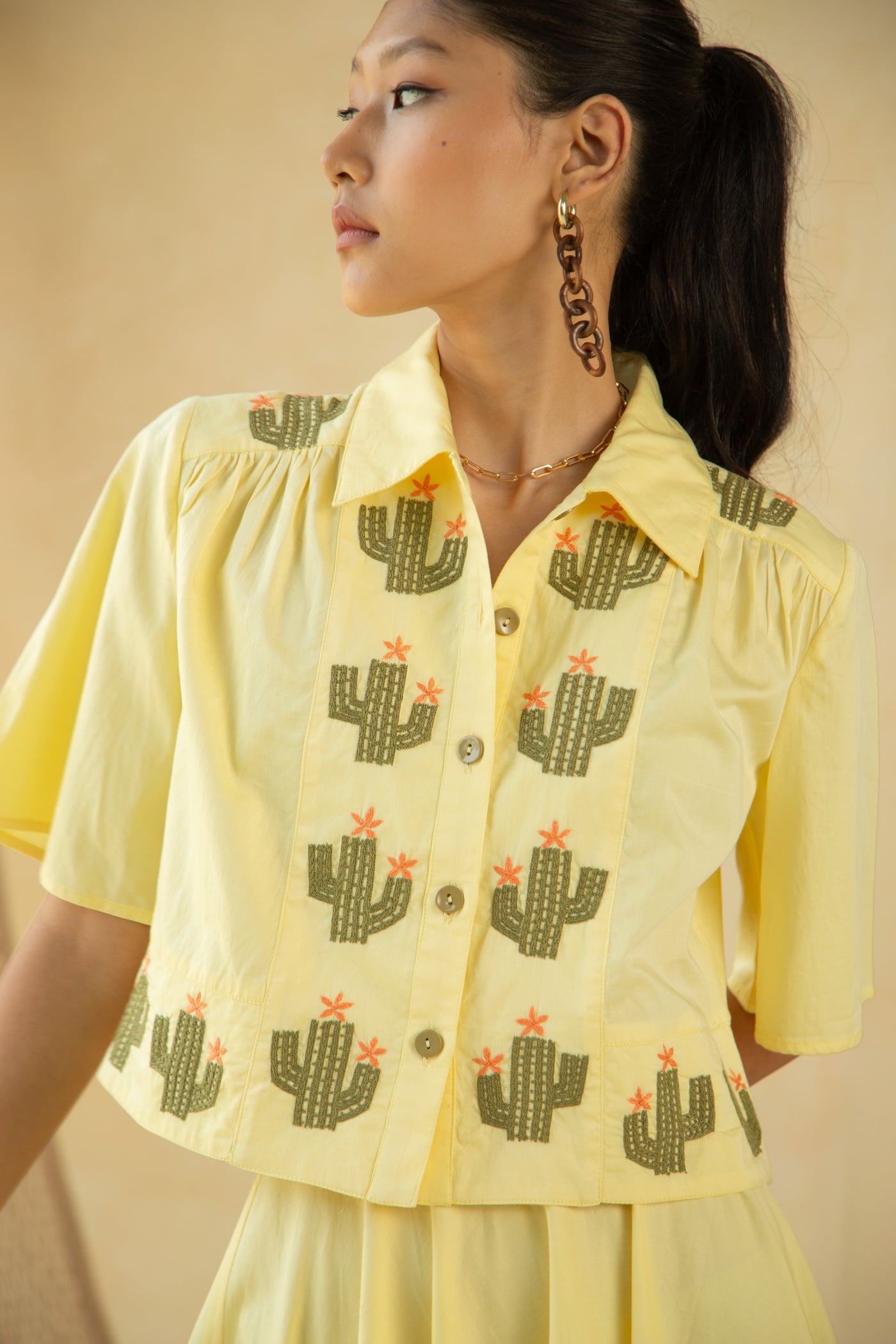 SAND YELLOW MIRAKI SHIRT