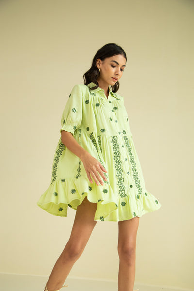VOLLI DRESS IN SEAFOAM