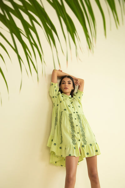 VOLLI DRESS IN SEAFOAM