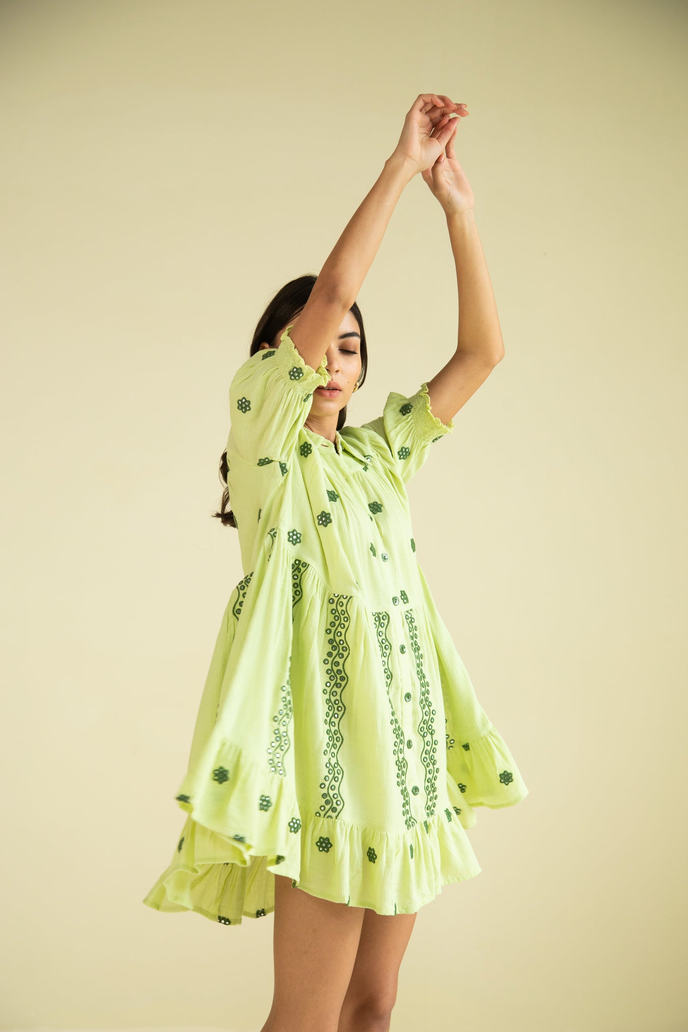 VOLLI DRESS IN SEAFOAM