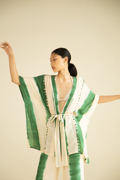 6 WAY LIA KIMONO IN SEAWEED